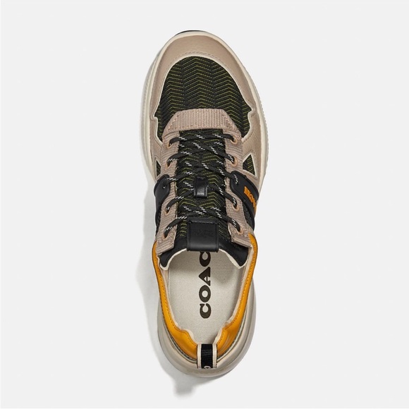 Coach Citysole Runner Style # G5087 Black and Yellow Athletic Sneakers Sz 10.5 M - Picture 3 of 16